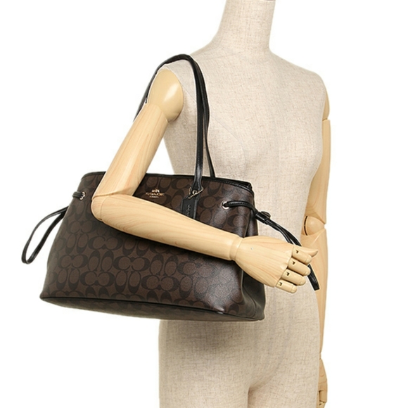 {SOLD●COACH DRAWSTRING CARRYALL BAG - Picture 7 of 8